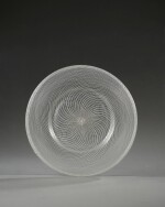 A Venetian latticinio glass plate, late 17th/early 18th century