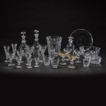 A Baccarat 'Harcourt' pattern part table service, modern