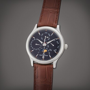 全萤幕检视 - 查看140Reference 140.8.80.S Master Control Perpetual | A stainless steel automatic perpetual calendar wristwatch with moon phases, Circa 2000的1
