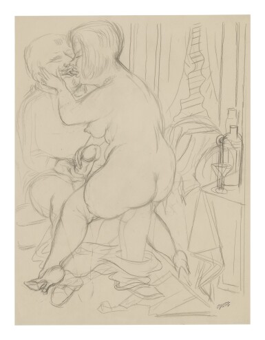 View full screen - View 1 of Lot 70. GEORGE GROSZ | LIEBESPAAR (LOVERS).