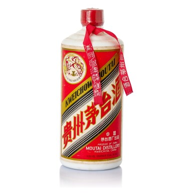 View full screen - View 1 of Lot 5546. 80年代 "大飛天"貴州茅台酒 Kweichow Flying Fairy Moutai 1980's NV (1 BT54).