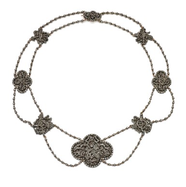 View full screen - View 1 of Lot 222. DIAMOND NECKLACE.