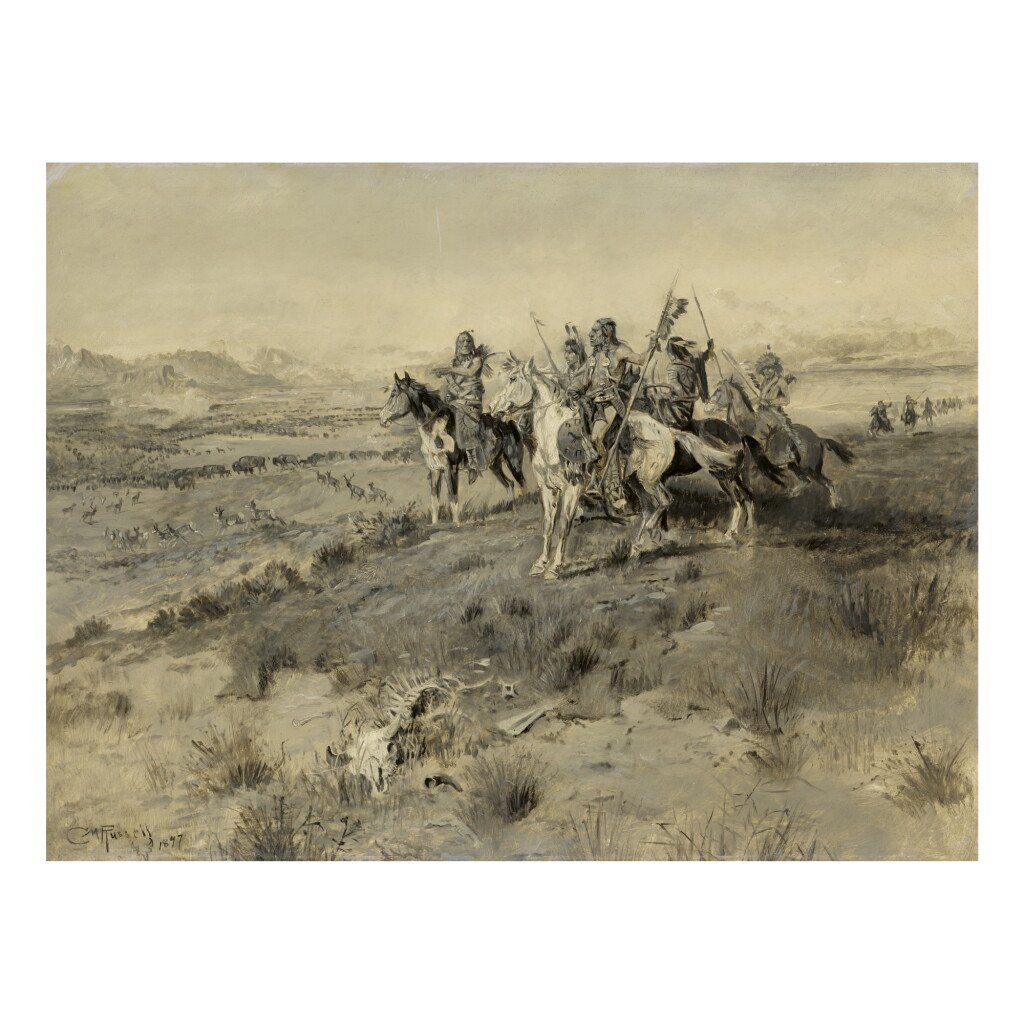 全萤幕检视 - 查看55CHARLES MARION RUSSELL | BEFORE THE WHITE MAN CAME (INDIAN GAME HUNT)的1