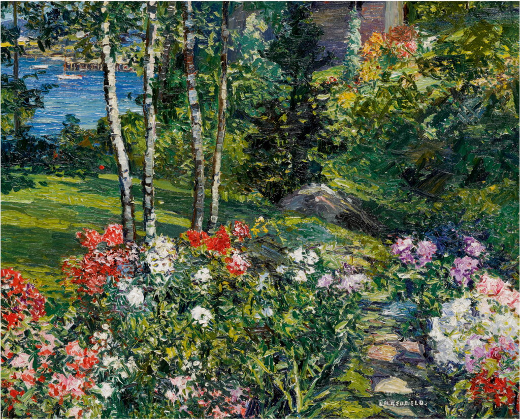 View full screen - View 1 of Lot 15. Garden, Boothbay Harbor, Maine .