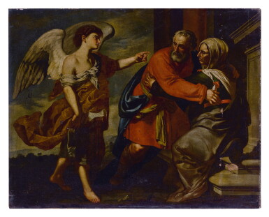 View full screen - View 1 of Lot 582. The Meeting of Zechariah and Elizabeth.