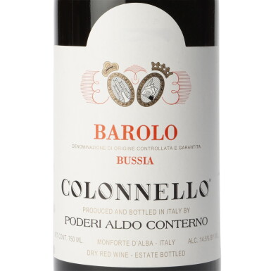 View full screen - View 1 of Lot 396. Barolo Bussia, Colonnello 1997 Aldo Conterno (11 BT) .