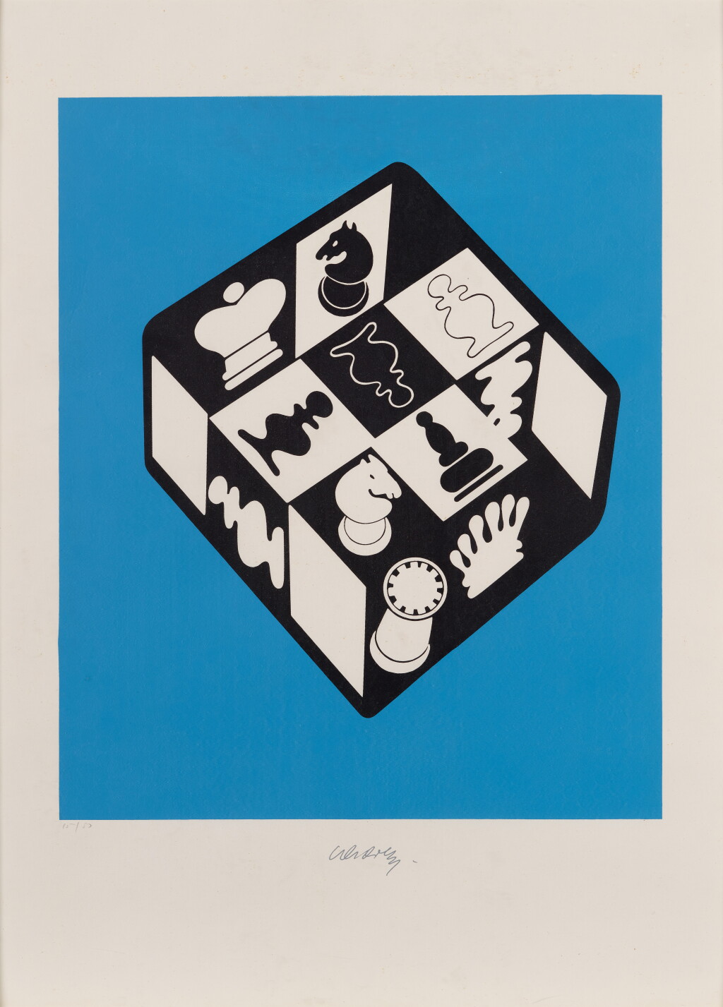 View full screen - View 1 of Lot 144. Chess (Blue).