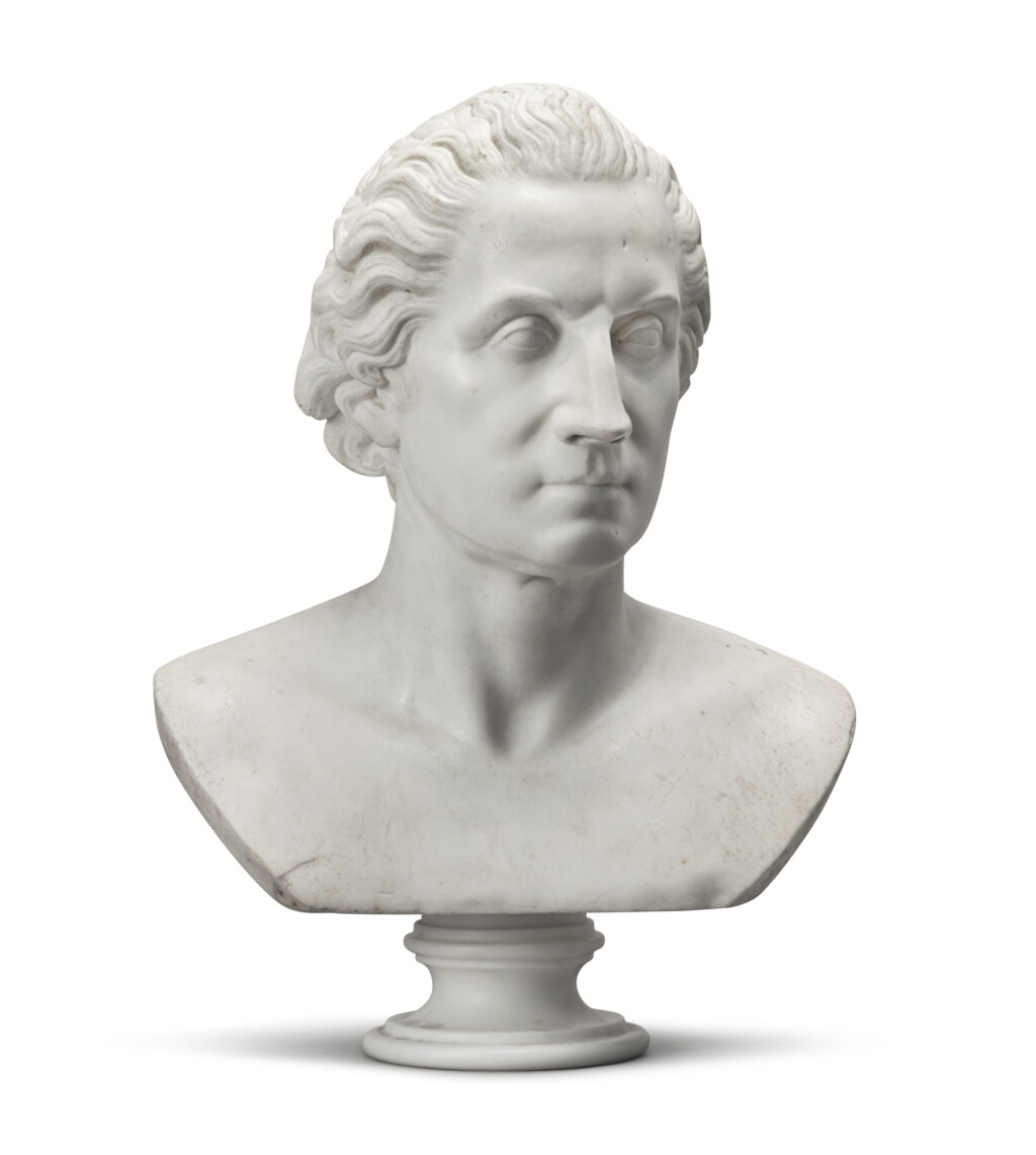 View full screen - View 1 of Lot 830. Bust of George Washington.