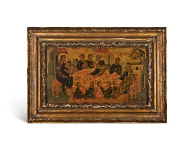 View full screen - View 1 of Lot 326. The Last Supper, attributed to Michael Damaskinos, Cretan, 16th century.