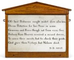 A MARBLE WALL TABLET COMMEMORATING VICE-ADMIRAL HORATIO NELSON, SECOND QUARTER 19TH CENTURY