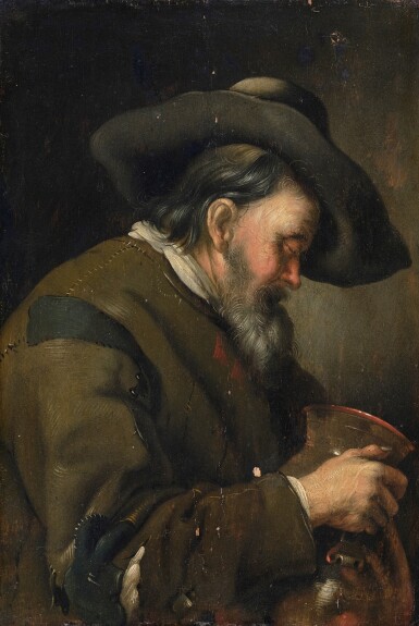 View full screen - View 1 of Lot 26. Sleeping man with an earthenware jug.