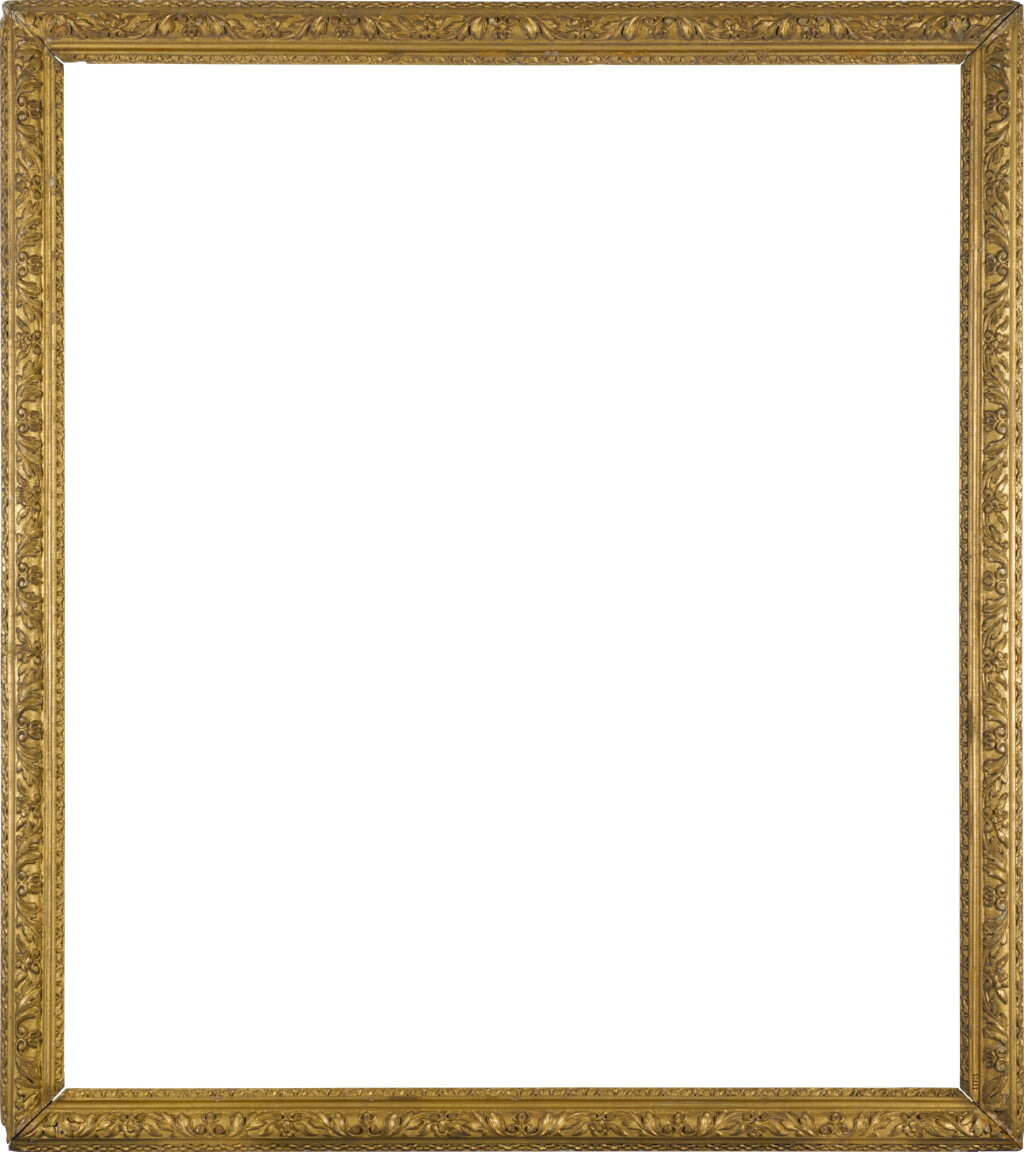 View full screen - View 1 of Lot 18. A fine, large late 17th-century British Baroque carved giltwood frame.