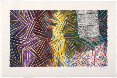 View full screen - View 1 of Lot 209. JASPER JOHNS | BETWEEN THE CLOCK AND THE BED (ULAE 246).