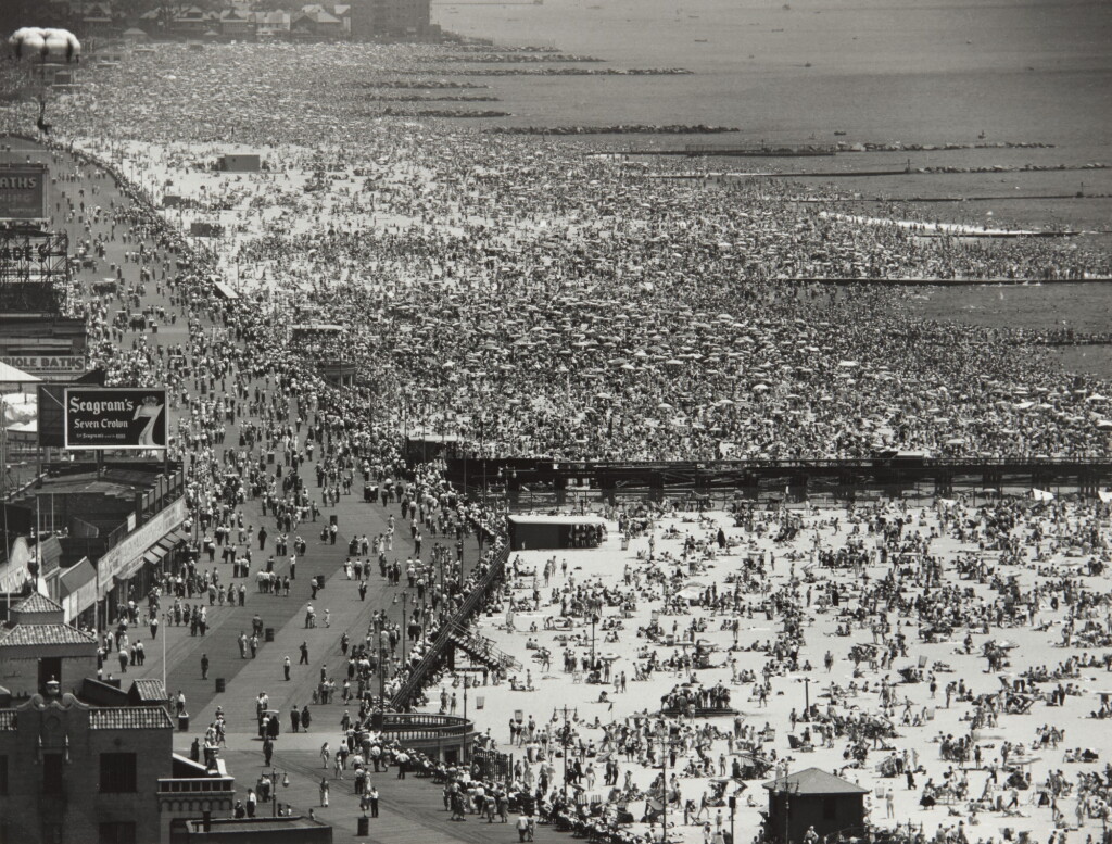 View full screen - View 1 of Lot 18. Coney Island Beach, July 4, 1949.