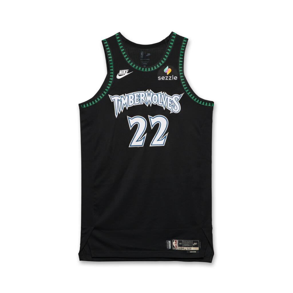 View full screen - View 1 of Lot 21. Jaylen Clark Minnesota Timberwolves 2025-2026 Game Worn Classic Edition Jersey .