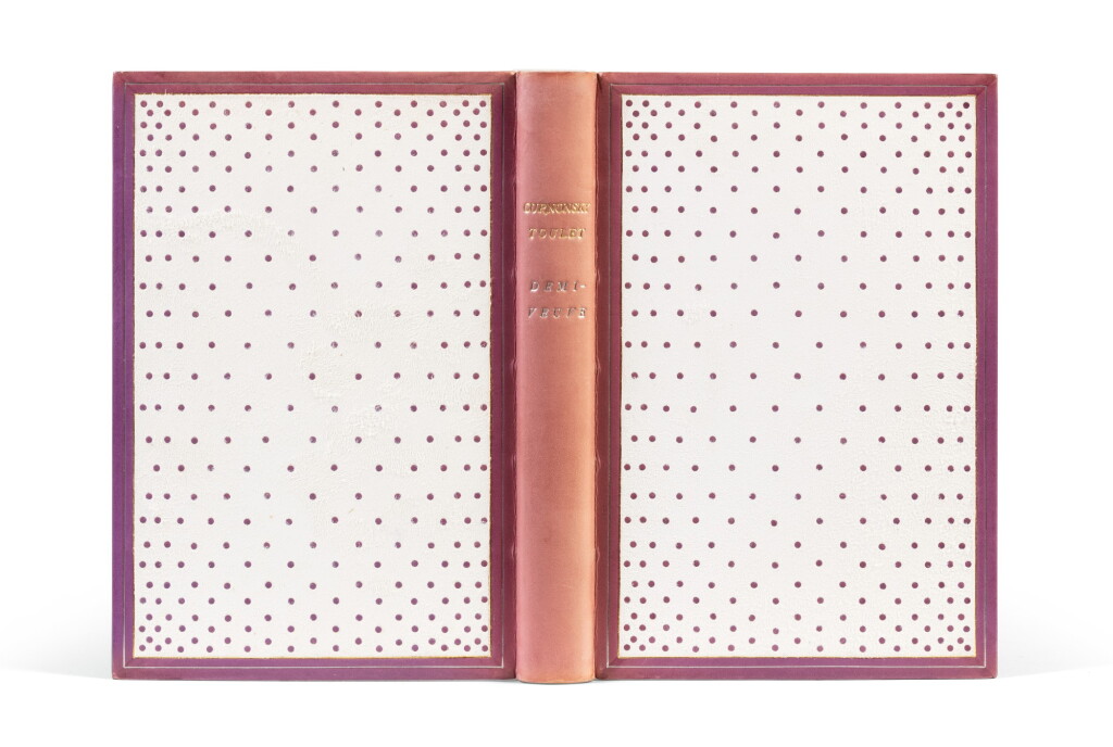 View full screen - View 1 of Lot 171. Demi-veuve (1905) et Lettres à soi-même (1927). 2 ouvrages reliés par P.L. Martin.