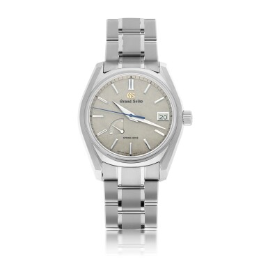 View full screen - View 1 of Lot 75. GRAND SEIKO | REF 9R65-0DG0 SPRING DRIVE, A TITANIUM AUTOMATIC CENTER SECONDS WRISTWATCH WITH DATE AND POWER RESERVE INDICATION CIRCA 2017.