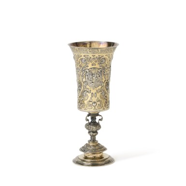 View full screen - View 1 of Lot 1021. A German silver-gilt cup, Caspar Bauch, Nuremburg, circa 1600.