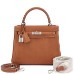 Fauve Barenia Faubourg Kelly 25 Retourné Palladium Hardware, 2023