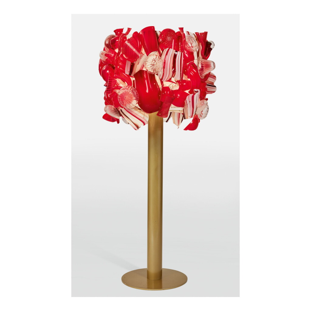 View full screen - View 1 of Lot 293. FERNANDO CAMPANA AND HUMBERTO CAMPANA | "FRAMMENTI ROSSI" FLOOR LAMP.