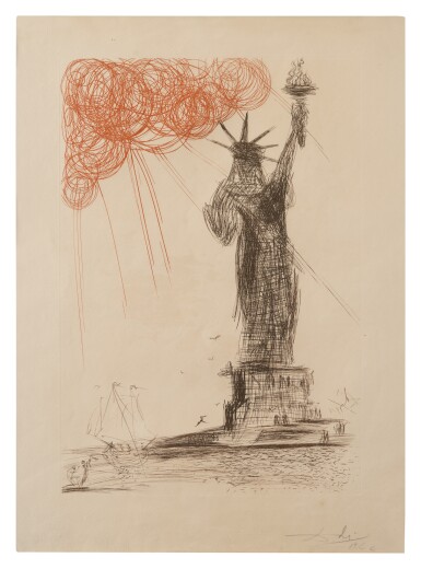 View full screen - View 1 of Lot 50. SALVADOR DALÍ | STATUE OF LIBERTY (MICHLER/LÖPSINGER 115; FIELD 64-3D).