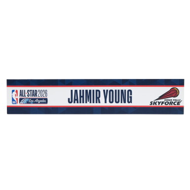 View full screen - View 1 of Lot 73. Jahmir Young ‘NBA All-Star Weekend’ Locker Room Nameplate .