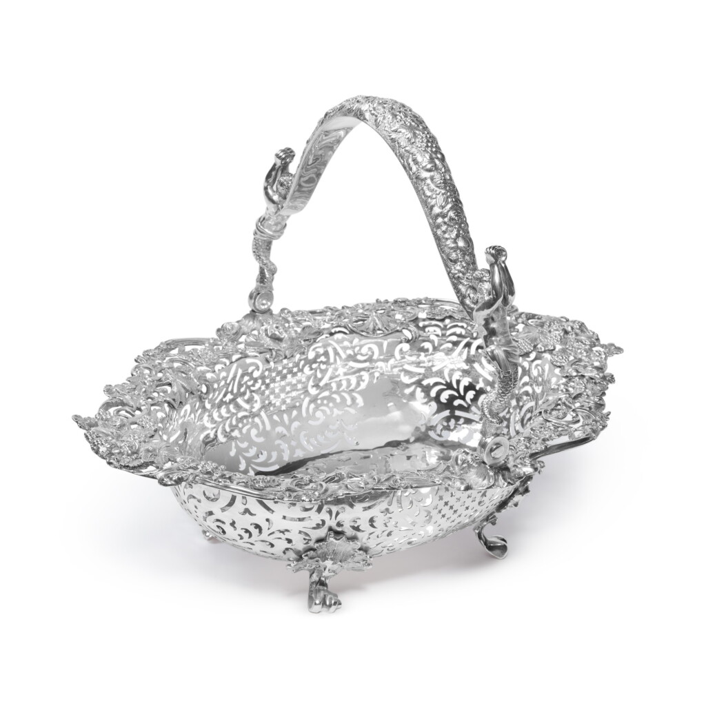 View full screen - View 1 of Lot 49. A George IV Silver Cake Basket, Edward Farrell, London, 1820.
