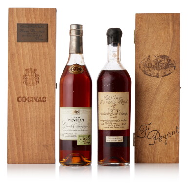 View full screen - View 1 of Lot 6799. Peyrat Vintage Cognac Mixed Lot (2 BT70).