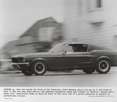 View full screen - View 1 of Lot 58. BULLITT (1968) ORIGINAL PHOTOGRAPHIC PRODUCTION STILL, US.
