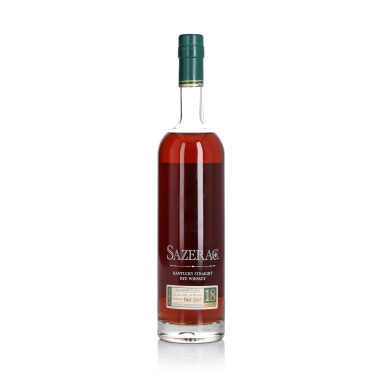 View full screen - View 1 of Lot 312. Sazerac Rye 18 Year Old 2005 Release 90 Proof 1985 (1 BT 75cl).