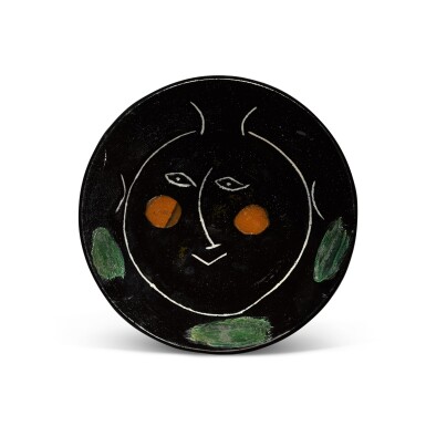 View full screen - View 1 of Lot 1. Visage noir (Alain Ramié 39).