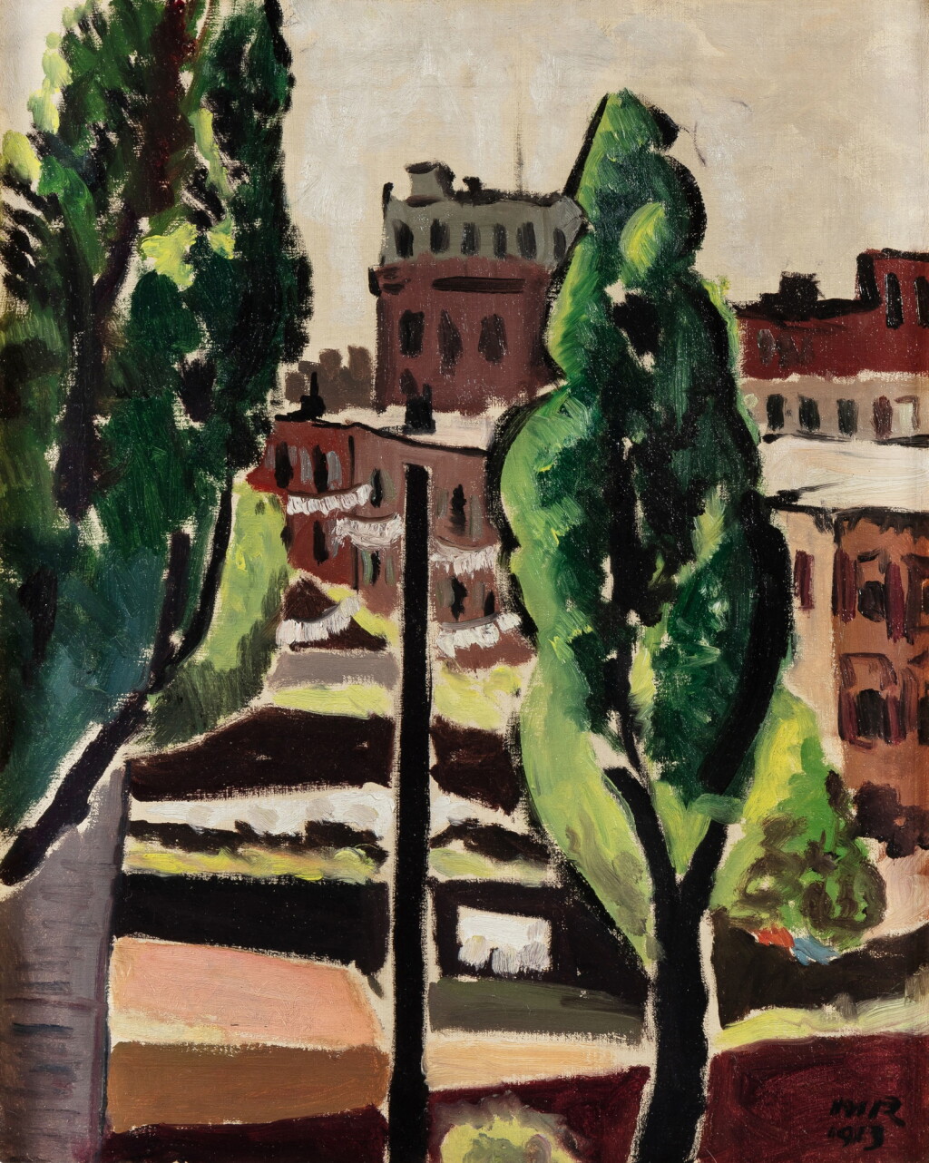 View full screen - View 1 of Lot 3. Landscape (A Tree Grows in Brooklyn).
