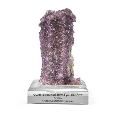 View full screen - View 1 of Lot 77. Quartz var. Amethyst Pseudomorph After Calcite.
