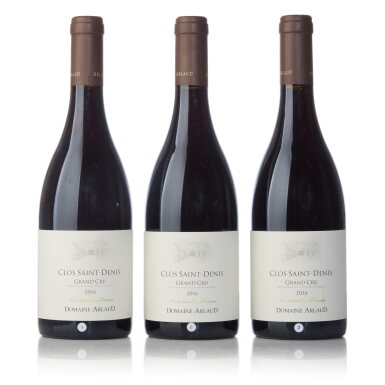 View full screen - View 1 of Lot 217. Clos Saint Denis 2016 Domaine Arlaud (3 BT).