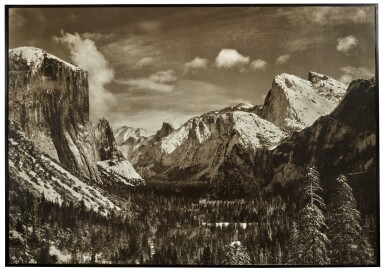 View full screen - View 1 of Lot 48. Yosemite Valley From Inspiration Point, Winter, Yosemite National Park.