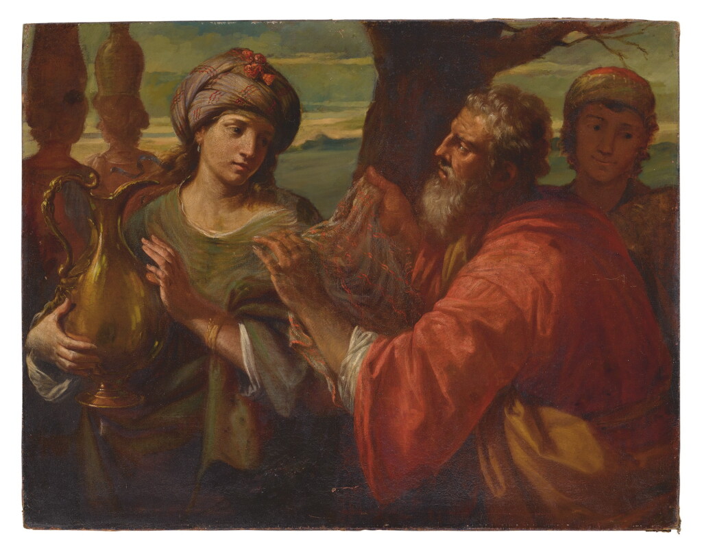View full screen - View 1 of Lot 556. LORENZO PASINELLI | REBECCA AND ELIEZER AT THE WELL.