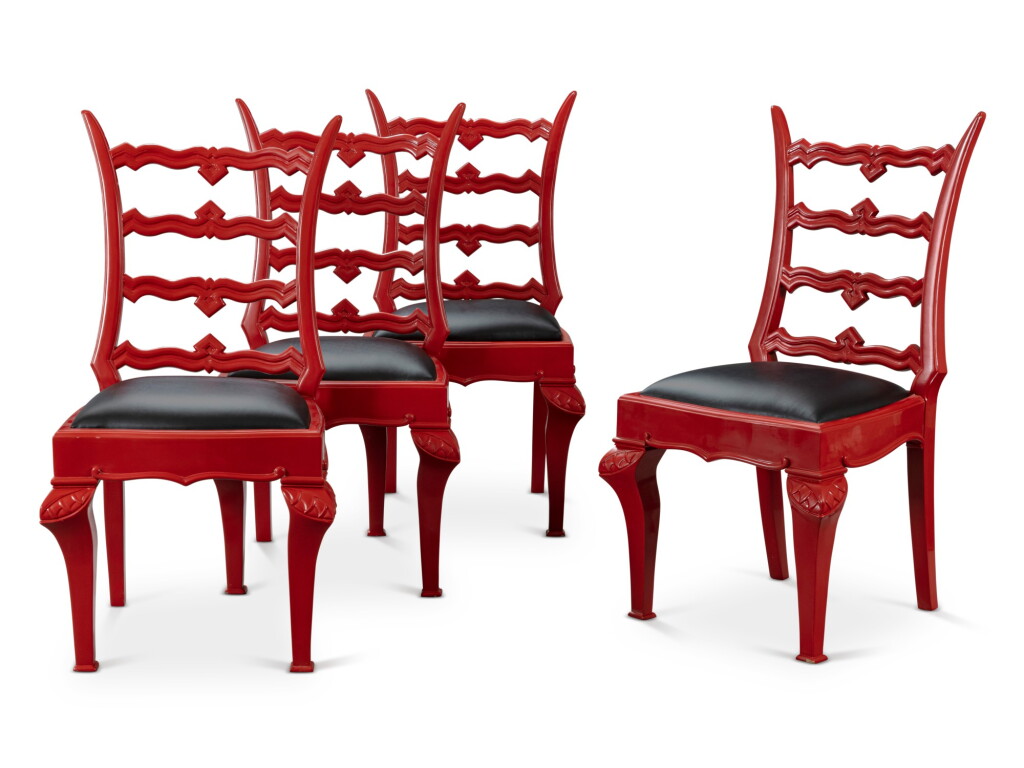 View full screen - View 1 of Lot 187. Four chairs , circa 1924.