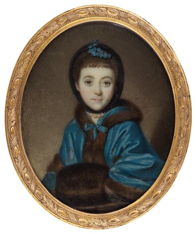 View full screen - View 1 of Lot 295. RICHARD COSWAY, R.A. | PORTRAIT OF A YOUNG GIRL, CIRCA 1765.