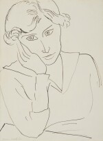 Femme accoudée