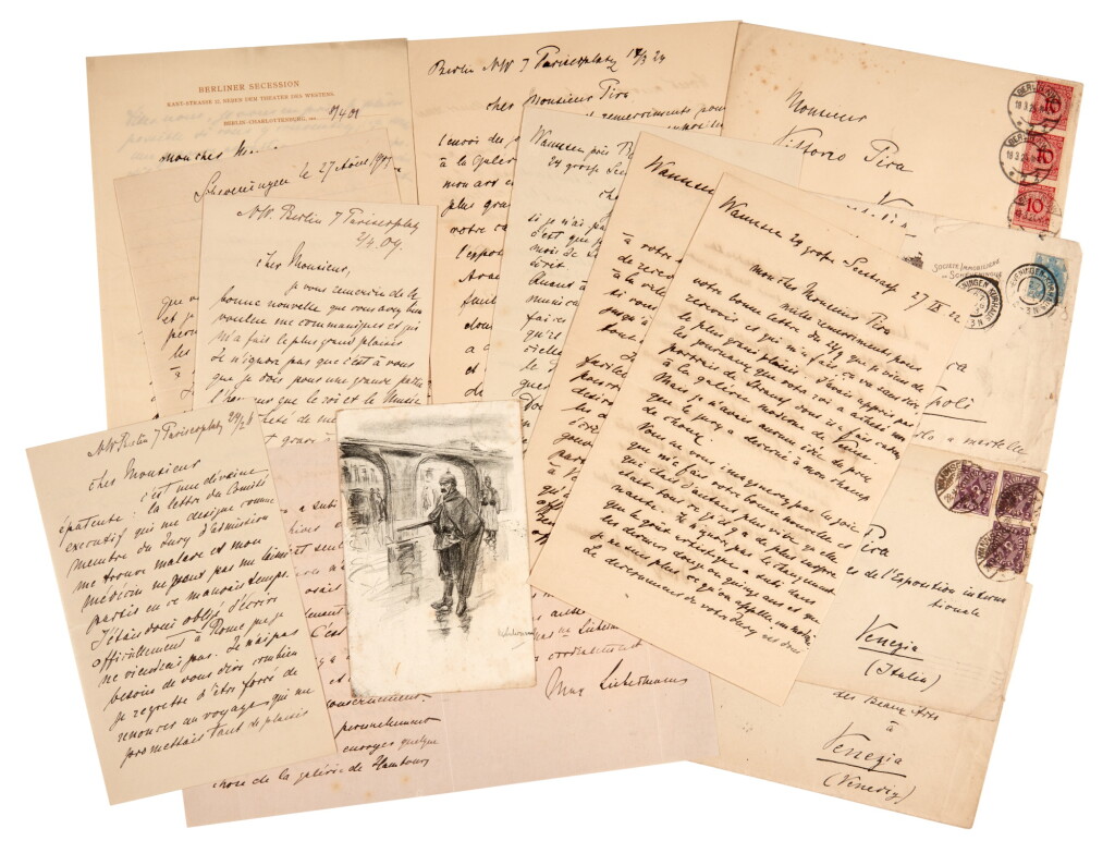 View full screen - View 1 of Lot 225. Max Liebermann | Ten autograph letters signed, to Vittorio Pica, 1901-1924.