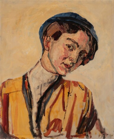 View full screen - View 1 of Lot 47. FERDINAND HODLER | BILDNIS EINER UNBEKANNTEN.