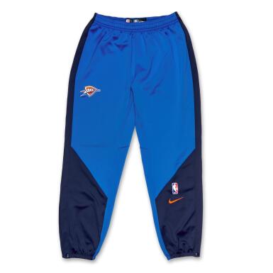 View full screen - View 1 of Lot 77. Jaylin Williams Oklahoma City Thunder 2025 NBA Finals Game Issued Warmup Pants | ‘Championship Run’.