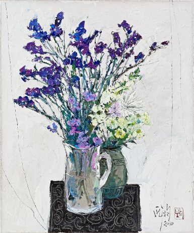 View full screen - View 1 of Lot 525. Pang Jiun 龎均 | Flowers 瓶花.