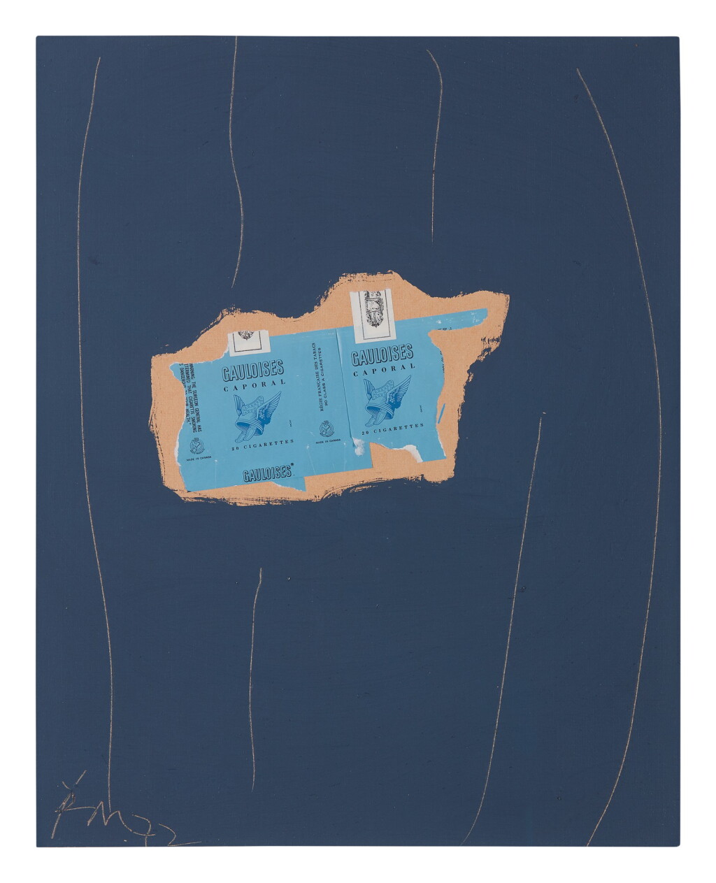View full screen - View 1 of Lot 45. ROBERT MOTHERWELL | GAULOISES ON GREY #26.