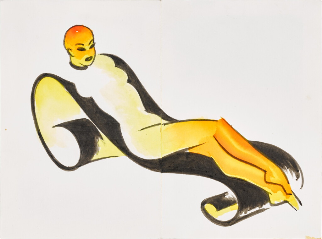 View full screen - View 1 of Lot 58. Untitled (Reclining Nude).
