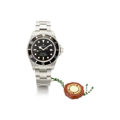 View full screen - View 1 of Lot 867. ROLEX | REF 16600 SEA DWELLER, A STAINLESS STEEL AUTOMATIC WRISTWATCH WITH DATE AND BRACELET, CIRCA 2003 | 勞力士 | 16600型號「SEA DWELLER」精鋼自動上鏈鍊帶腕錶備日期顯示,年份約2003.