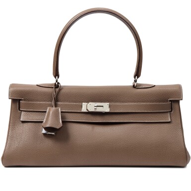 View full screen - View 1 of Lot 620. Etoupe Clémence JPG Shoulder Kelly 42 Palladium Hardware, 2009.