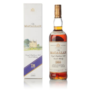 View full screen - View 1 of Lot 28. The Macallan 18 Year Old Sherry Oak 43.0 abv 1980 (1 Bottle 70cl).