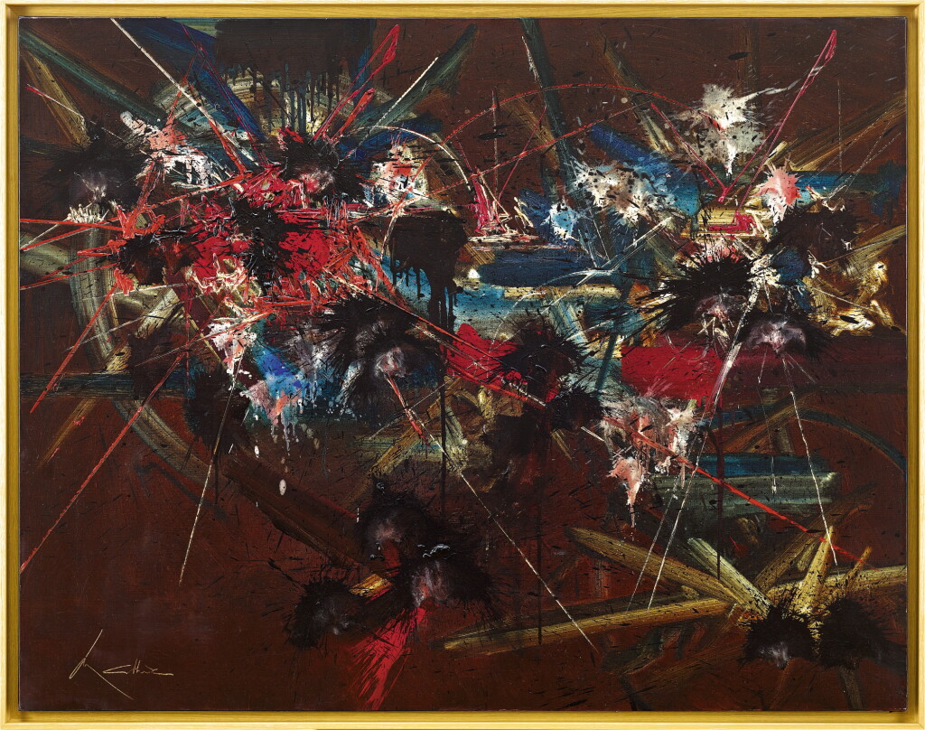 View full screen - View 1 of Lot 731. GEORGES MATHIEU 喬治・馬修 | L'ORACLE DÉPEUPLÉ 神諭.