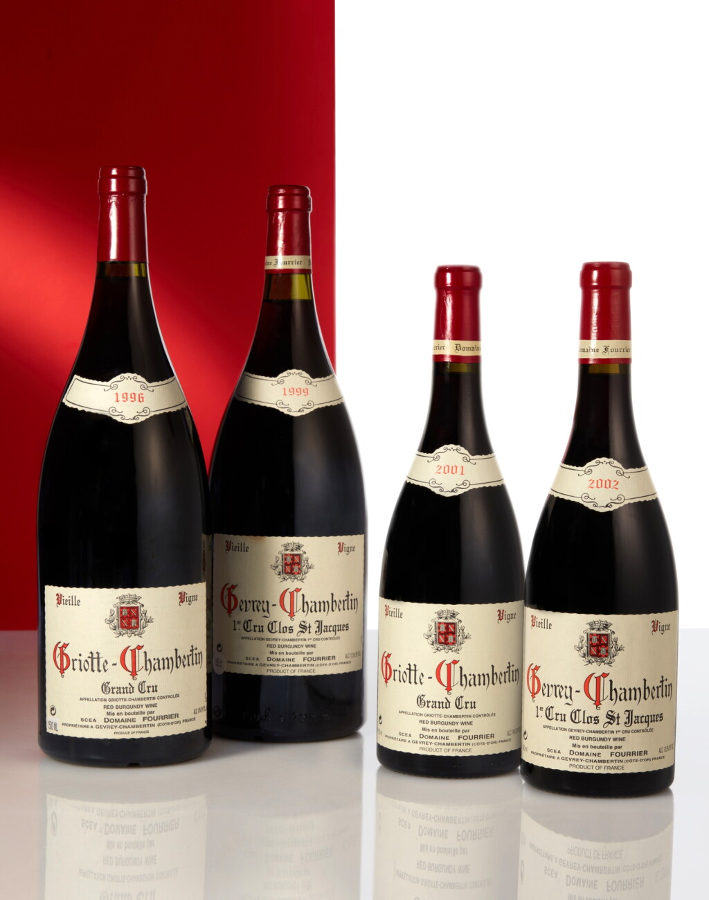View full screen - View 1 of Lot 145. Gevrey Chambertin, Clos St. Jacques, Vieille Vigne 2002 Domaine Fourrier (6 BT).